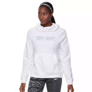 Nike Rally Hoodie Pullover White Just Do It Med